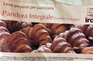 Brioches INTEGRALI.10 Kg. PANDORA Grande Sviluppo INTEGRALE. Irca
