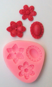 Stampo in silicone Fiori e Cameo. - Img 4