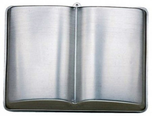 Tortiera Libro doppio 37,5 x 28,8 x 6,8 cm.. Teglia in Alluminio Anodizzato. - Img 2