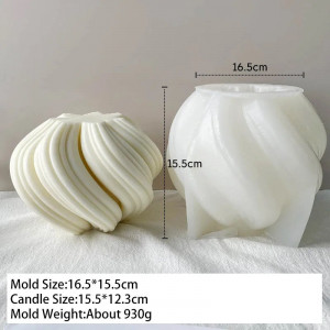 Vaso onda Stampo silicone candela