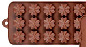 15 Fiorellini. Stampo in silicone