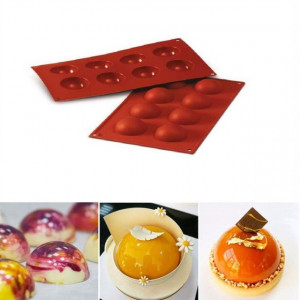Semisfere di 60 mm. Stampo in silicone 