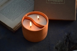 Argilla terracotta candele