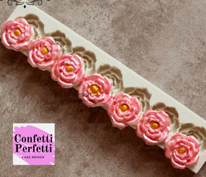 Bordo 9 Rose. Stampo in silicone