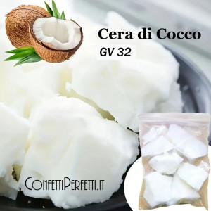Cera di Cocco per Contenitori. Blocco VERGINE in pezzi