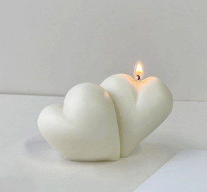 Doppio Cuore stampo per candele