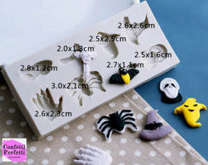 Fantasma Ragno Maschera Horror. Stampo Halloween con 8 forme
