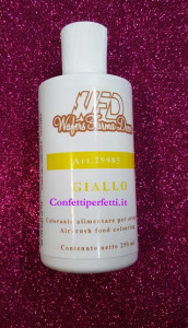 Giallo 250 ml. Colorante a base acqua per Aerografo. WFD - Img 1