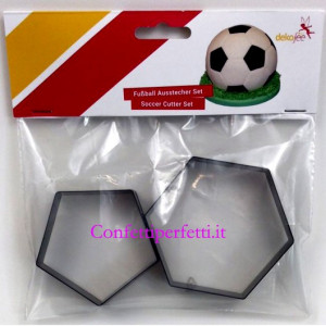 Kit 8 cm Esagono e Pentagono per realizzare un Pallone da Calcio. Dekofee Soccer Cutter Set/2. Originale Dekofee - Img 1