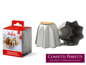 Pandoro. 70 gr. Stampo in Alluminio Anodizzato Pandorino. Decora