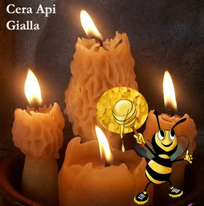 Cera api gialla per candele