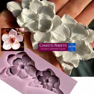 Spettacolare doppio Fiore di Ciliegio Blossom. Grande stampo in silcone