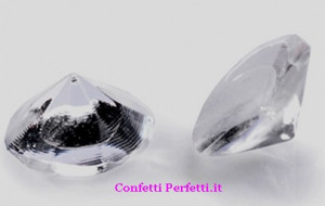Diamanti in gelatina trasparenti