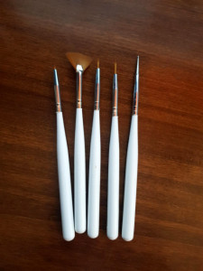 Pennelli con Punta Lunga e Sottile e Ventaglio