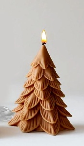 Albero di Natale di 12.5 cm. Stampo in silicone per Candele e Saponi