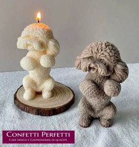 Cagnolino stampo per candele in silicone