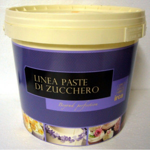 DAMA TOP SPECIAL 5 Kg. Pasta di zucchero BIANCA x Copertura e Modelling. Irca. Senza Glutine - Img 1