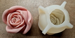 Stampo silicone rosa per Candele e Saponi