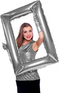 Grande Cornice argento per Selfie Palloncino in Maylar 