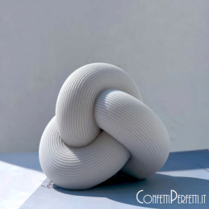 Grande Nodo a Costine Geometrico di 10.7 cm. Stampo in silicone anche per Candele