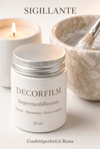 Sigillante impermeabilizzante Decorfilm 20 ml per Diplast, Marmorina e gesso ceramico – Confettiperfetti.it Roma