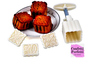 Mooncake Set di 4 Stampi espulsione per biscotti