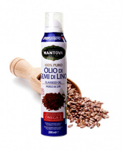 Olio spray di semi di Lino puro al 100%. Nutraceutico