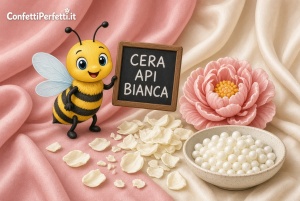 Pura cera d'api bianca in perle per candele e modellare