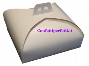 Ramage. Scatola 36 x 36. Altezza 10 cm. Trasporta Torta Dolci Alimentare