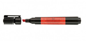 Rosso. Pennarello Marker con taglio diagonale. Sugarflair