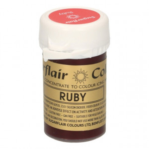 Rosso Rubino Coloranti in Gel concentrati Sugarflair di alta qualità