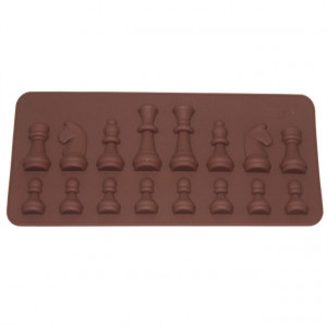 Scacchi. Stampo in silicone di 16 forme