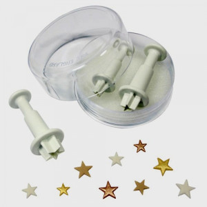 Stelle e Stelline. Set 3 Stampi espulsione Tagliapasta di varie misure. - Img 1