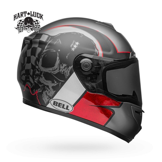 Bell CRUISER 2020 Eliminator vetroresina moto casco Hart FORTUNA Nero Rosso 