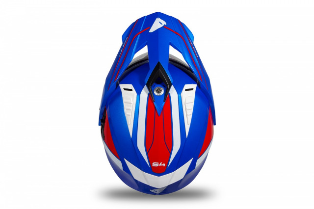 CASCO UFO MOTOCROSS ENDURO TOURER ARIES NERO E GIALLO FLUO