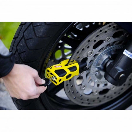 ABUS GRANIT SLEDG 77 BLOCCADISCO ANTIFURTO MOTO SCOOTER PERNO DA 13 - Img 3