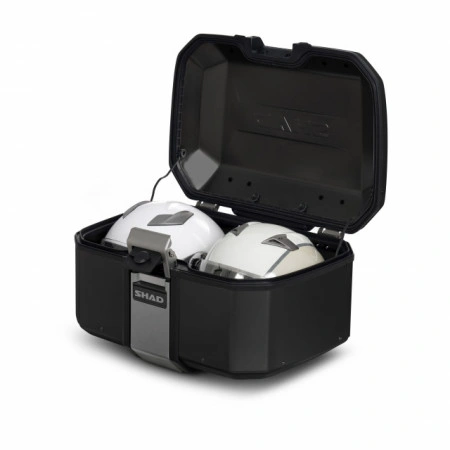 BAULETTO VALIGIA ALLUMINIO SHAD TERRA TR55 55 LITRI TOP CASE BLACK EDITION NERO - Img 2