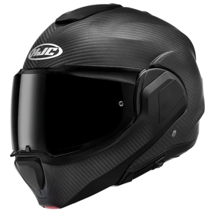 Casco Modulare mentoniera a rotazione HJC F100 Carbon Nero OPACO F 100 - Img 3