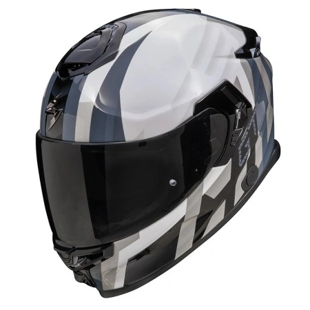 CASCO SCORPION EXO-GT SP AIR TOURADVEN Bianco perla-Argento - Img 2