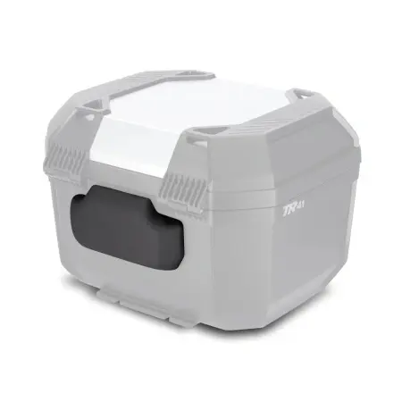SHAD TERRA TR46 COVER NERA VALIGIA BAULETTO MOTO 46 LITRI + SCHIENALINO - Img 2