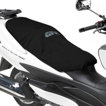 Coprisella nero Impermeabile GIVI S210 Honda Sh 125 150 300 350 Telo Copertura Sella - Img 2