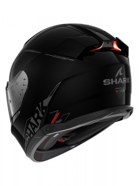 SHARK HELMET SKWAL i3 BLANK SP HE0810EKAR CASCO CON LUCI A LED INTEGRATE - Img 3
