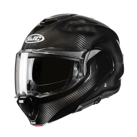 Casco Modulare mentoniera a rotazione HJC F100 Carbon Nero LUCIDO F 100 - Img 4