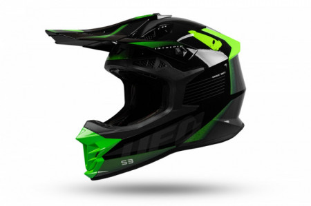 UFO CASCO ENDURO STRADALE ARIES- NERO SILVER GIALLO – Vueffe Racing