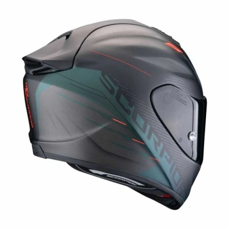 Casco Scorpion Exo-1400 Evo 2 Luma Nero Opaco Verde - Img 3