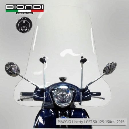 BIONDI KIT PARABREZZA COMPLETO PIAGGIO LIBERTY RST I-GET 50 125 150 200 - Img 2