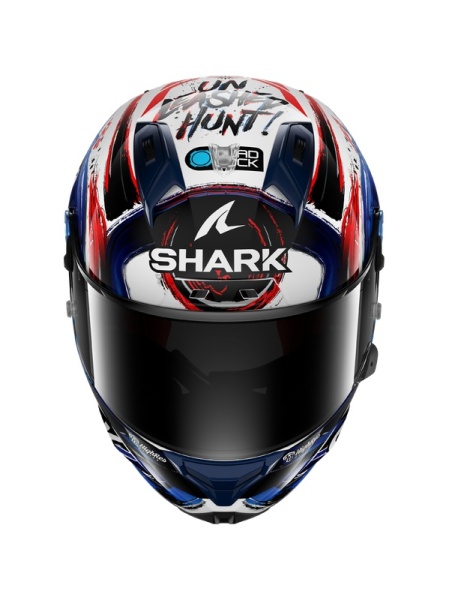 Casco Shark AERON-GP FIM RACING #1 REPLICA ZARCO SIGNATURE White Black Blue - Img 2