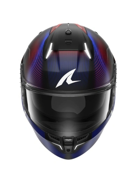 CASCO SHARK SKWAL i3 SPEED-TECH Mat Black Red Blue KRB - Img 2
