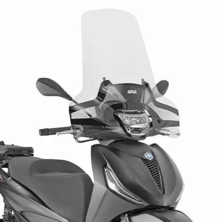 GIVI KIT PARABREZZA ALTO PIAGGIO BEVERLY HPE 300 400 5621A+Attacchi A5616A