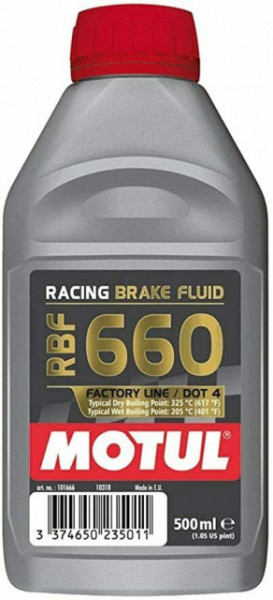 Motul RBF 660 Olio Freni DOT 4 Auto Moto FL Racing Fluido 100% Sintetico 500 ml